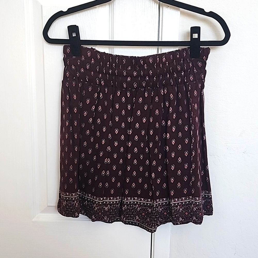 Abercrombie & Fitch, small, burgundy skirt